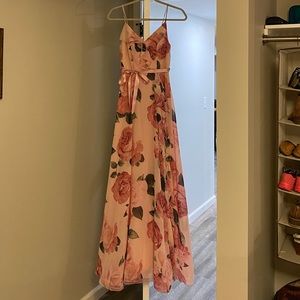 DILLARDS floral prom/bridesmaids dress worn once